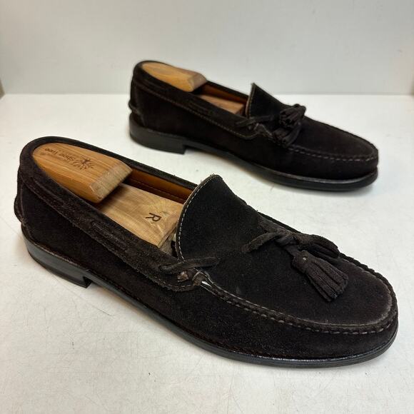 RESOLED Rancourt & Co. x Polo Ralph Lauren Brown Suede Tassel Loafer USA 10 D main image 6